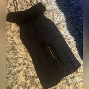 black jumpsuit capri large
